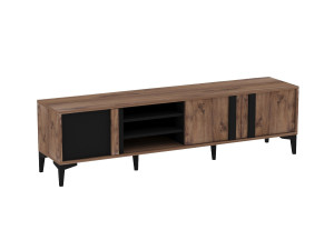 TV-Möbel aus Holz "Mengu" - 180 x 40 x 50 cm - Atlantik, Anthrazit