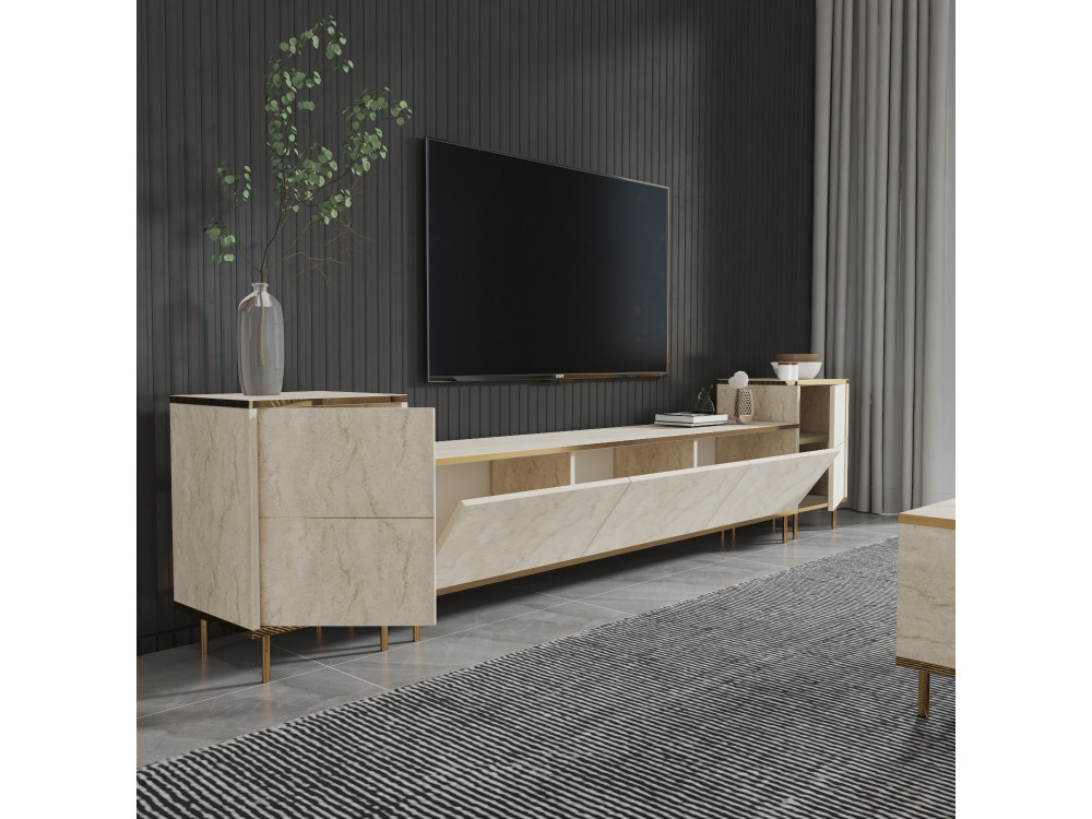 TV-Möbel aus Holz "Imaj" - 260 x 35 x 60 cm - TravertinOr