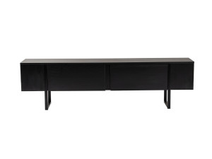 TV-Möbel aus Holz "Serenity" - 180 x 29 x 50 cm - Schwarz