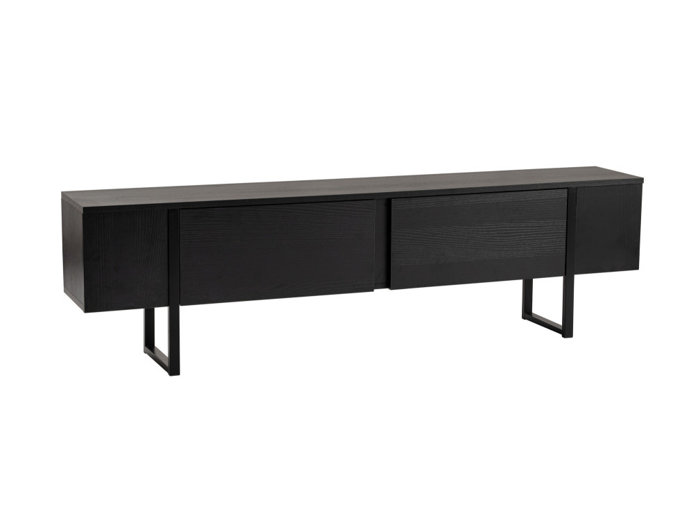 TV-Möbel aus Holz "Serenity" - 180 x 29 x 50 cm - Schwarz