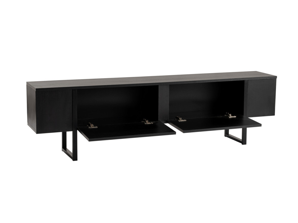TV-Möbel aus Holz "Serenity" - 180 x 29 x 50 cm - Schwarz