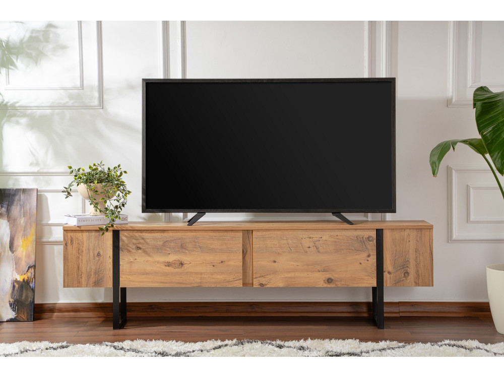 TV-Möbel aus Holz "Serenity" 180 x 30 x 50 cm - Atlantische Kiefer