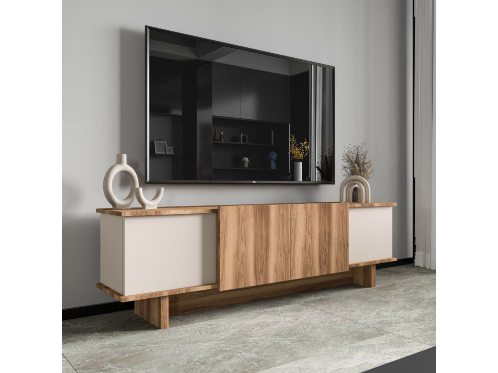 TV-Möbel aus Holz "Diana" 180 x 33 x 50 cm - Beige