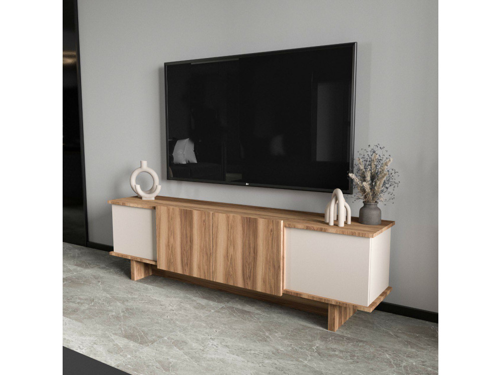 TV-Möbel aus Holz "Diana" 180 x 33 x 50 cm - Beige