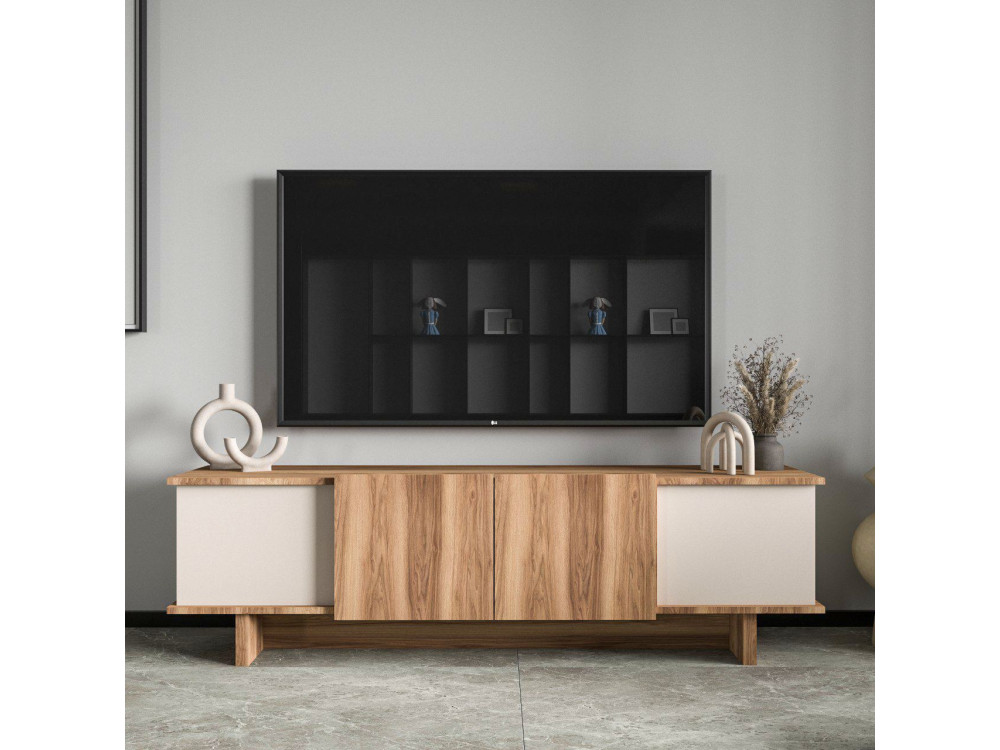 TV-Möbel aus Holz "Diana" 180 x 33 x 50 cm - Beige