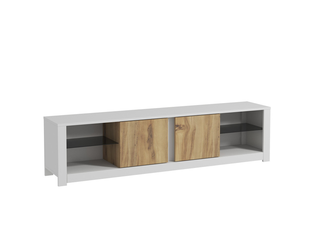 TV-Möbel aus Holz "Aydos" 180 x 35 x 45 cm - Weiß