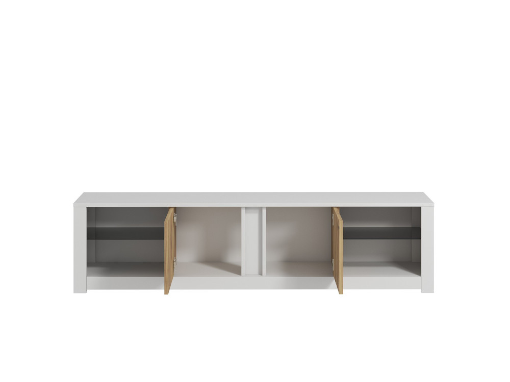 TV-Möbel aus Holz "Aydos" 180 x 35 x 45 cm - Weiß