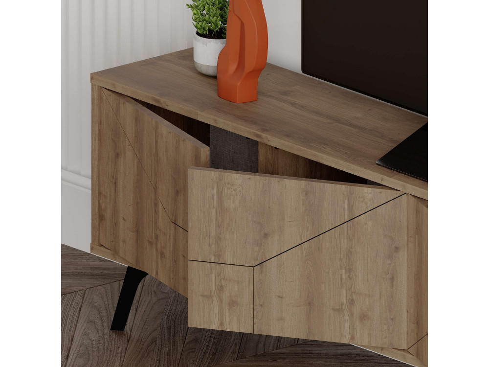 TV-Möbel aus Holz "Dune" - 180 x 29 x 50 cm - Braun