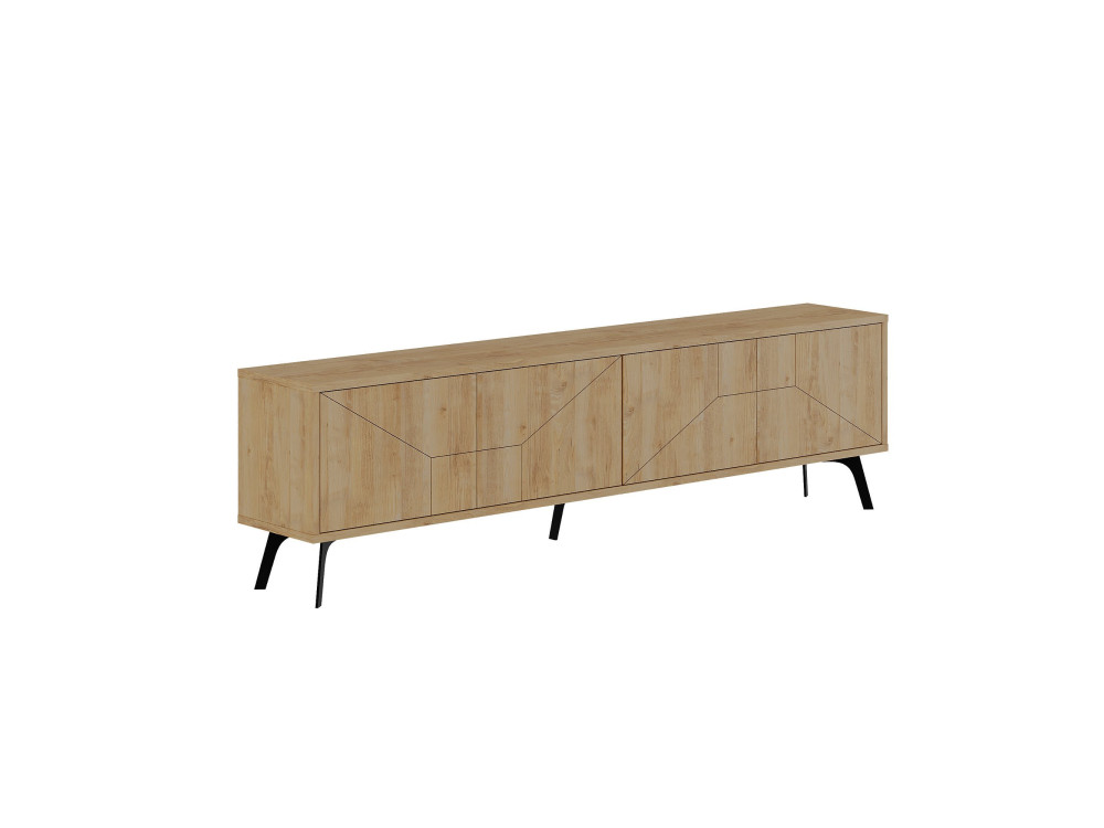 TV-Möbel aus Holz "Dune" - 180 x 29 x 50 cm - Beige