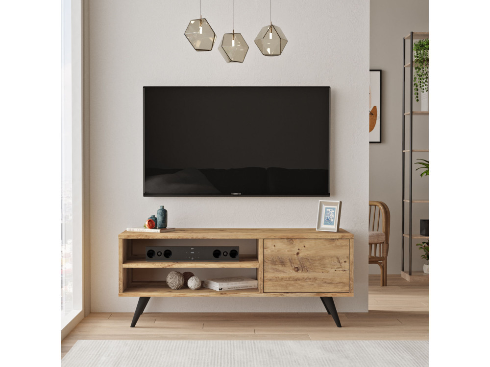 TV-Möbel aus Holz "Imo" - 110 x 40 x 44 cm - Braun