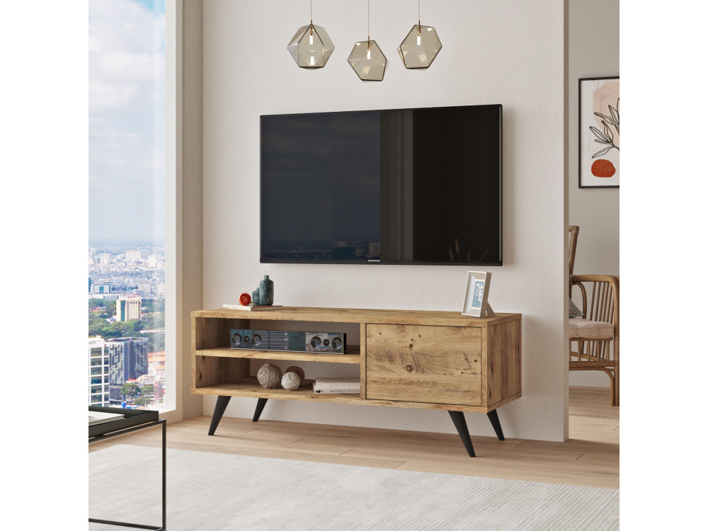 TV-Möbel aus Holz "Imo" - 110 x 40 x 44 cm - Braun