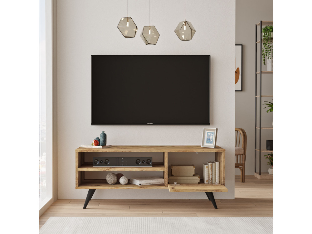 TV-Möbel aus Holz "Imo" - 110 x 40 x 44 cm - Braun