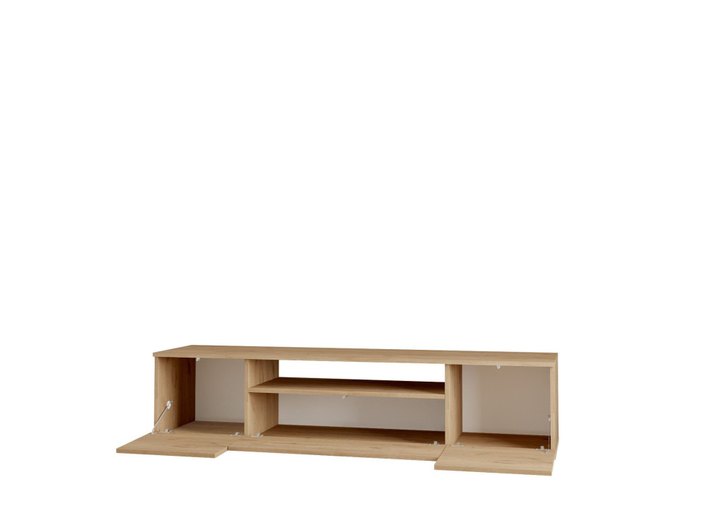 TV-Möbel aus Holz "Rowen" - 180 x 44 x 44 cm - Braun