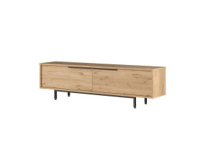 TV-Möbel aus Holz "Calvin" - 160 x 35 x 45 cm - Braun
