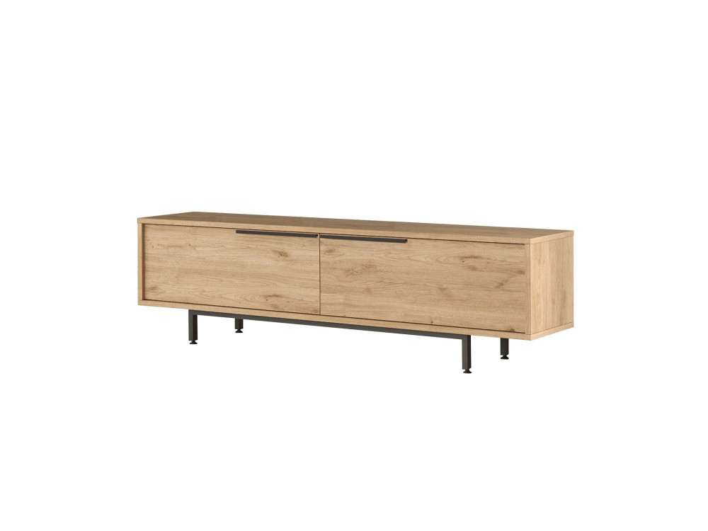 TV-Möbel aus Holz "Calvin" - 160 x 35 x 45 cm - Braun