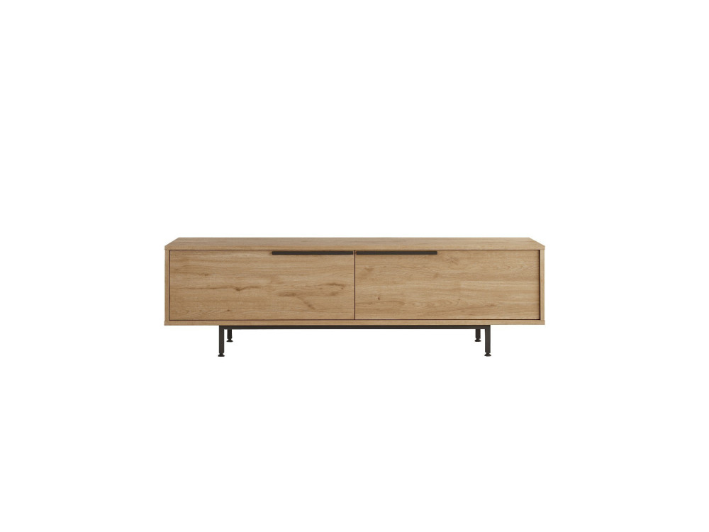 TV-Möbel aus Holz "Calvin" - 160 x 35 x 45 cm - Braun