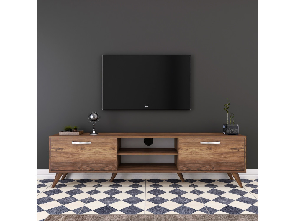 TV-Möbel aus Holz "Atik" - 180 x 35 x 48 cm - Braun