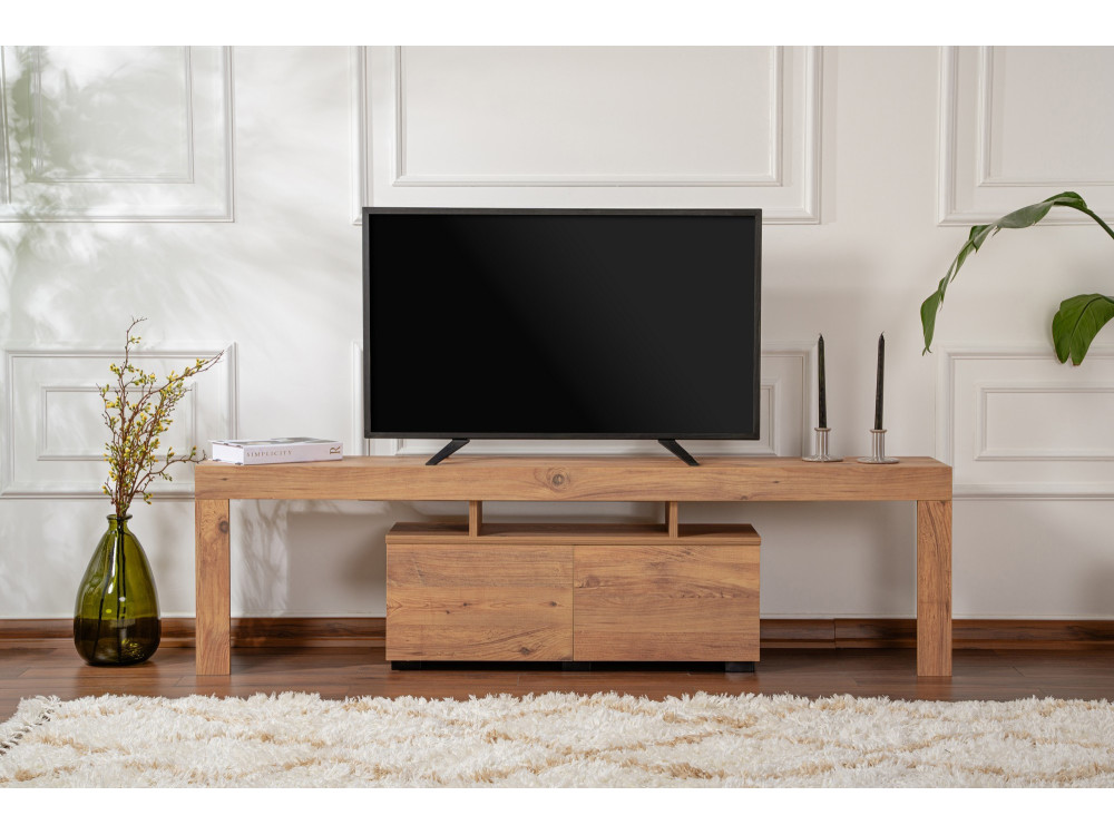 TV-Möbel aus Holz "Enclave" - 180 x 31 x 50 cm - Braun