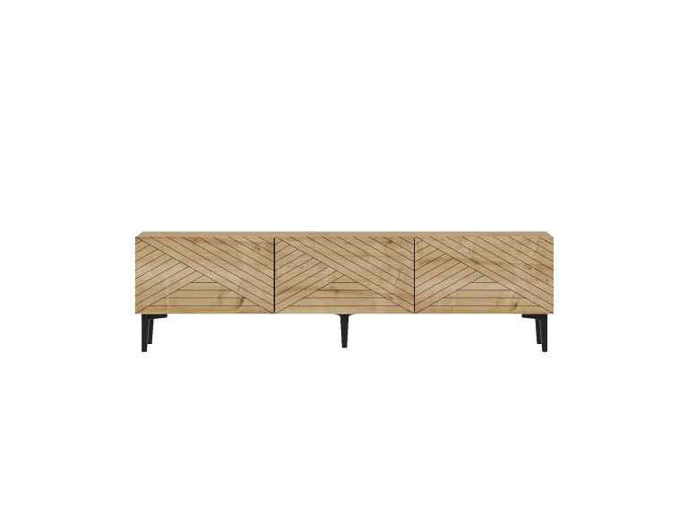 Holz TV-Möbel "Felix" 160 x 31,4 x 44,1 cm - Saphir-Eiche