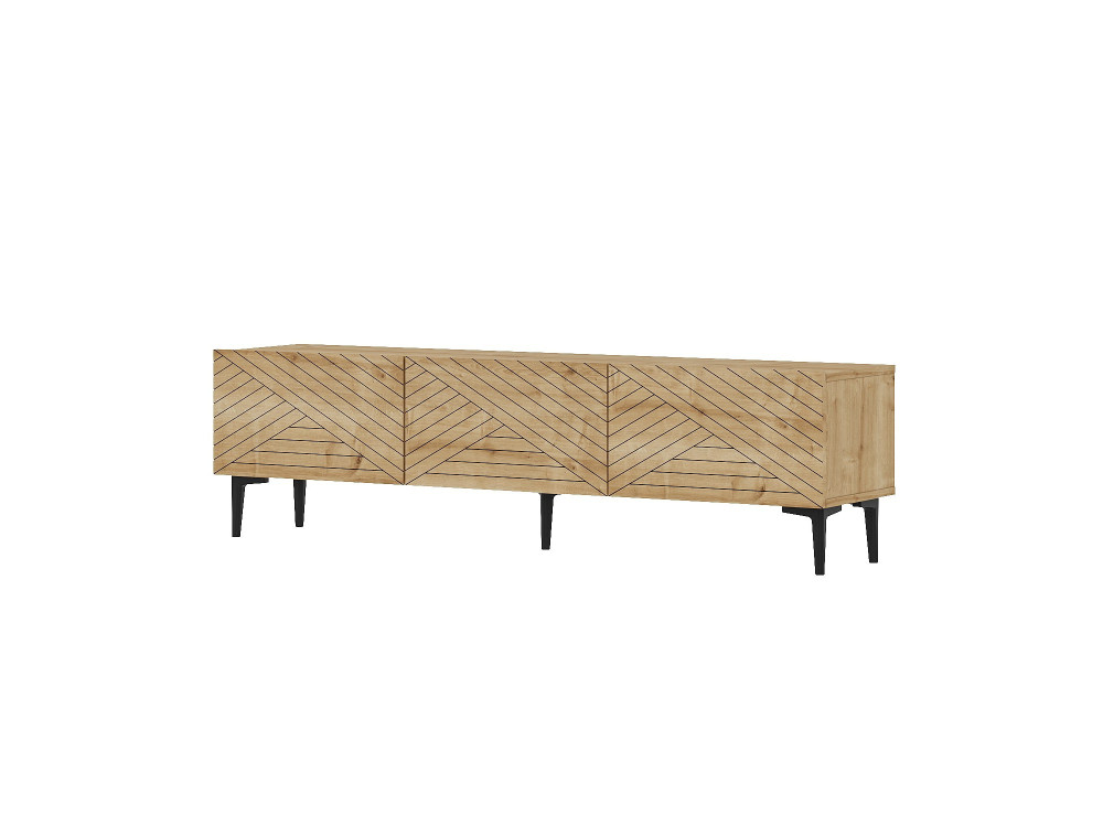 Holz TV-Möbel "Felix" 160 x 31,4 x 44,1 cm - Saphir-Eiche