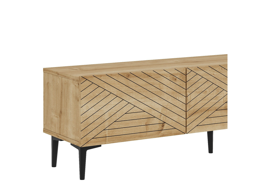 Holz TV-Möbel "Felix" 160 x 31,4 x 44,1 cm - Saphir-Eiche