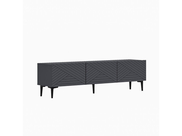 TV-Möbel aus Holz "Felix" 160 x 31,4 x 44,1 cm - Anthrazit