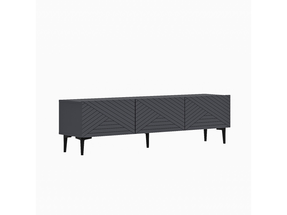 TV-Möbel aus Holz "Felix" 160 x 31,4 x 44,1 cm - Anthrazit
