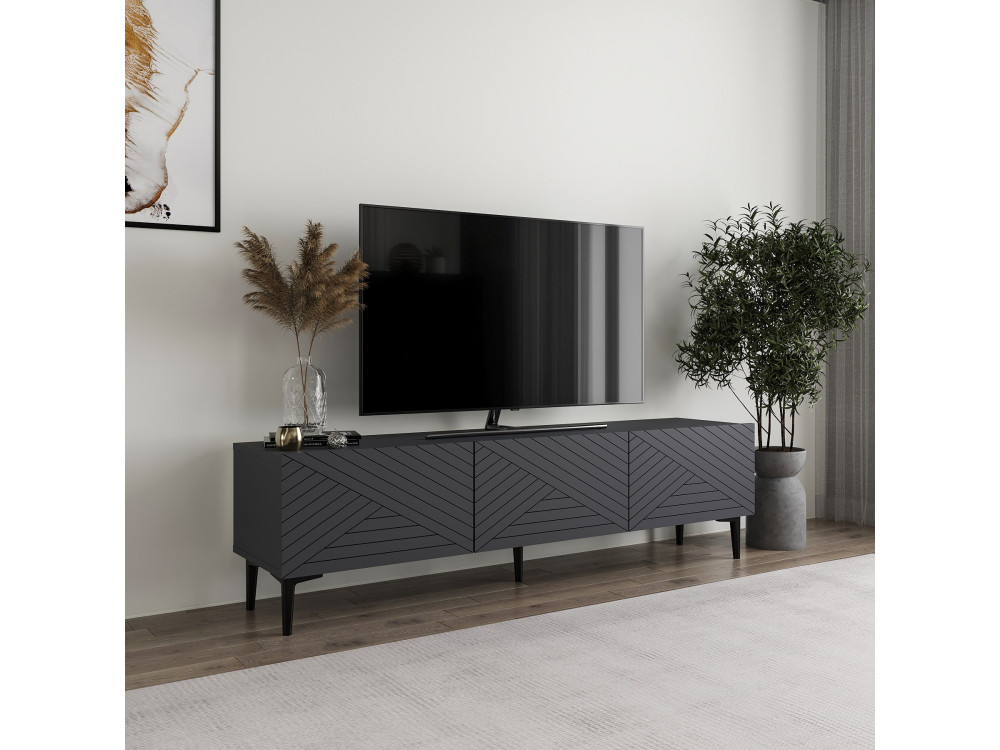TV-Möbel aus Holz "Felix" 160 x 31,4 x 44,1 cm - Anthrazit