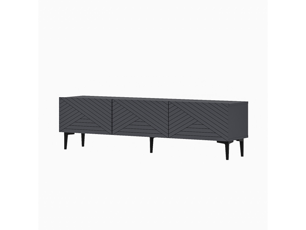 TV-Möbel aus Holz "Felix" 160 x 31,4 x 44,1 cm - Anthrazit