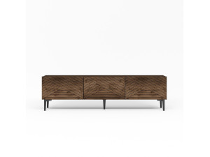 TV-Möbel aus Holz "Felix" - 160 x 31 x 44 cm - Braun