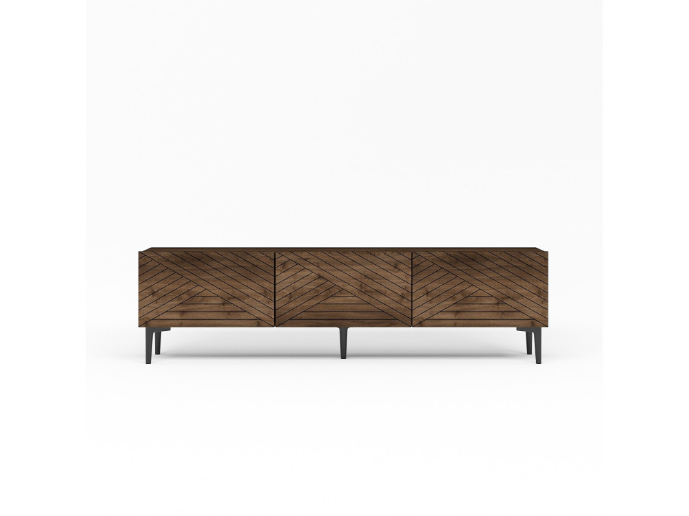 TV-Möbel aus Holz "Felix" - 160 x 31 x 44 cm - Braun