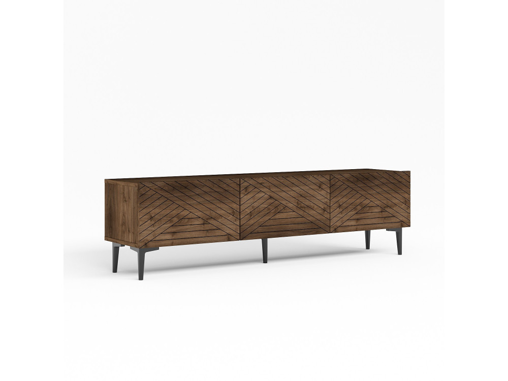 TV-Möbel aus Holz "Felix" - 160 x 31 x 44 cm - Braun