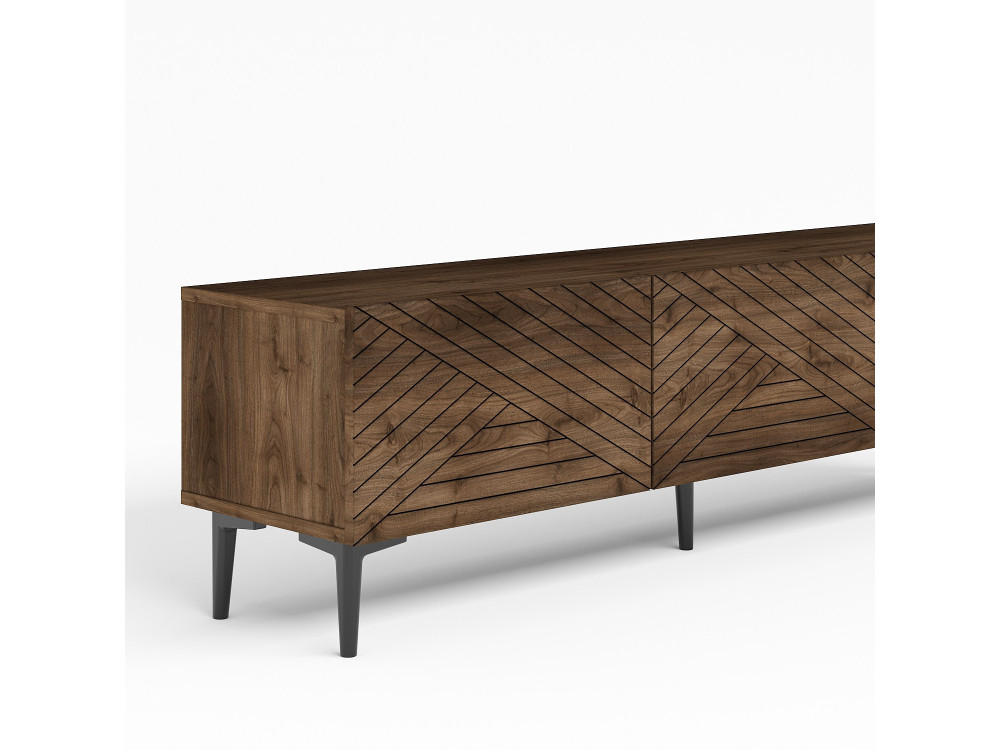 TV-Möbel aus Holz "Felix" - 160 x 31 x 44 cm - Braun
