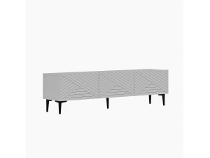 TV-Möbel aus Holz "Felix" - 160 x 31 x 44 cm - Weiß