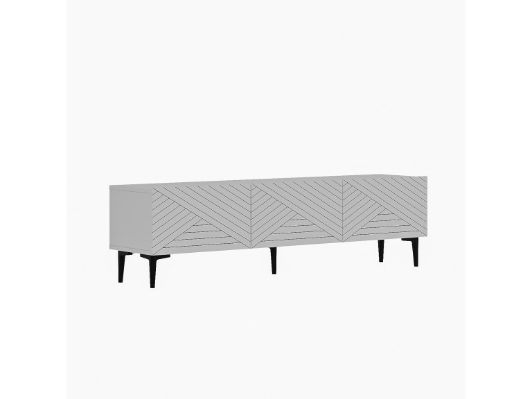 TV-Möbel aus Holz "Felix" - 160 x 31 x 44 cm - Weiß
