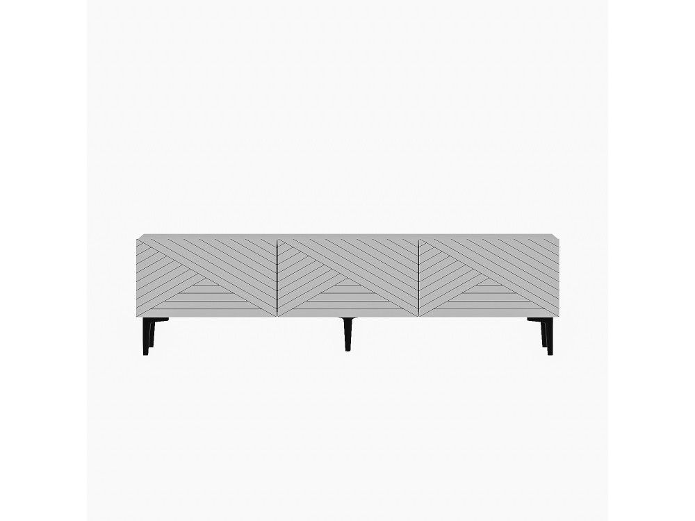 TV-Möbel aus Holz "Felix" - 160 x 31 x 44 cm - Weiß