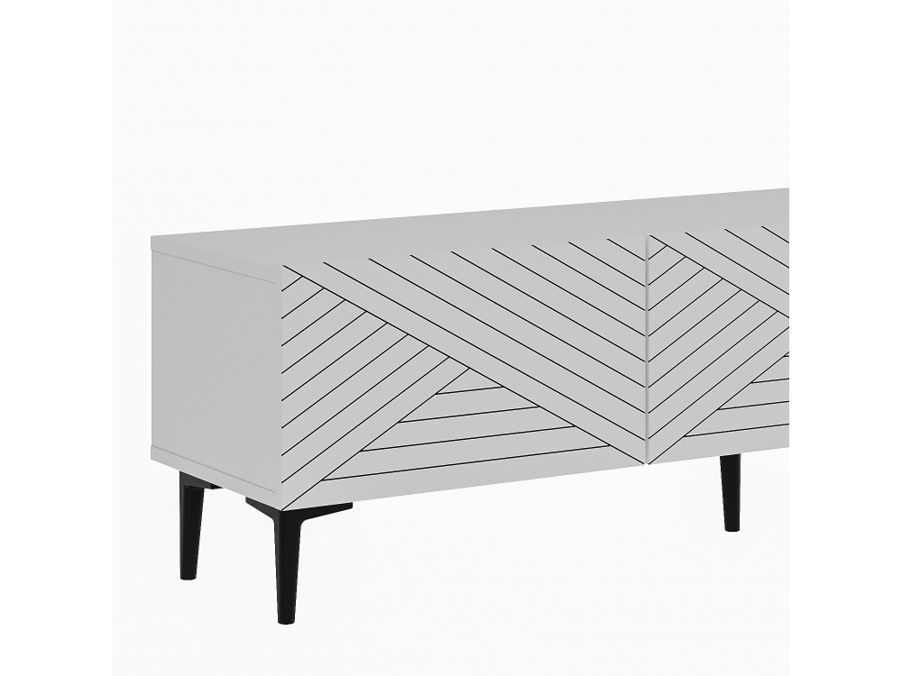 TV-Möbel aus Holz "Felix" - 160 x 31 x 44 cm - Weiß