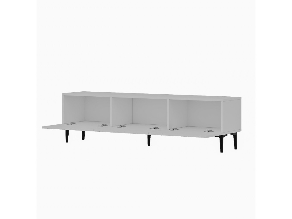 TV-Möbel aus Holz "Felix" - 160 x 31 x 44 cm - Weiß