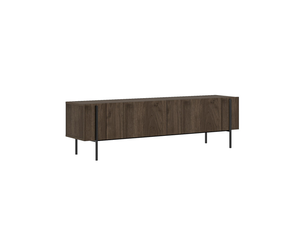 TV-Möbel aus Holz "Herman" - 160 x 31 x 45 cm - Braun