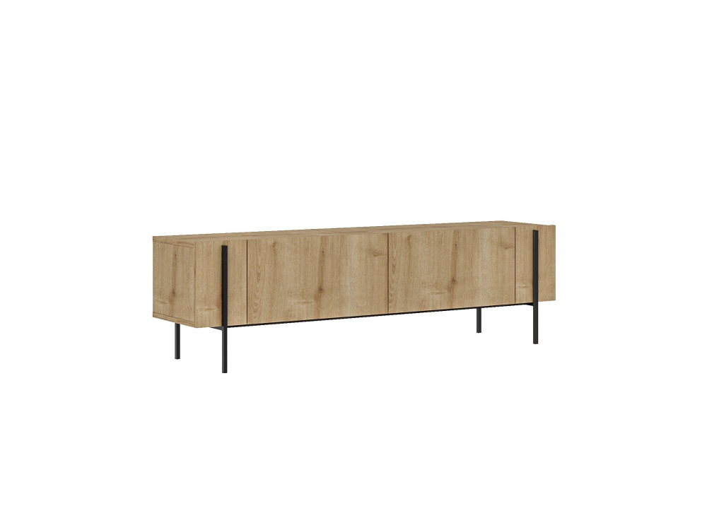 TV-Möbel aus Holz "Herman" - 160 x 31 x 45 cm - Beige