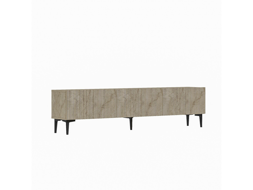 TV-Möbel aus Holz "Oscar" - 180 x 31 x 45 cm - Beige