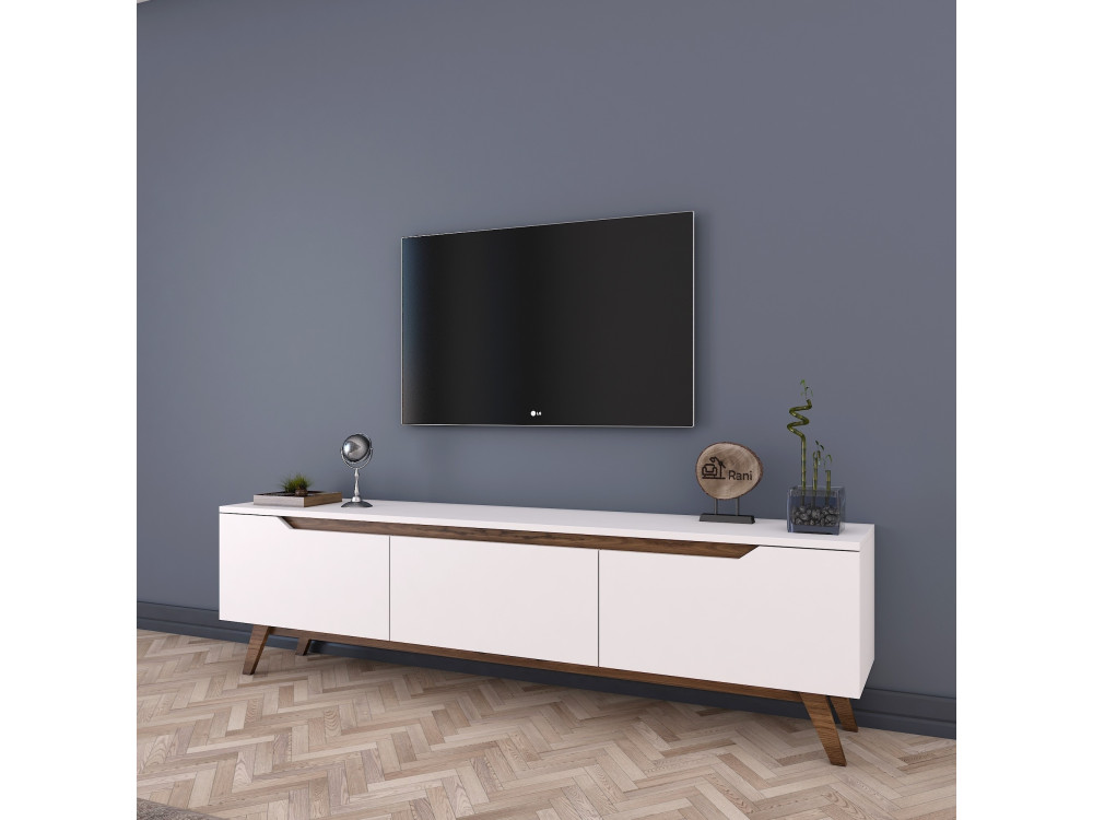 TV-Möbel aus Holz "Digi" - 180 x 35 x 48 cm - Braun
