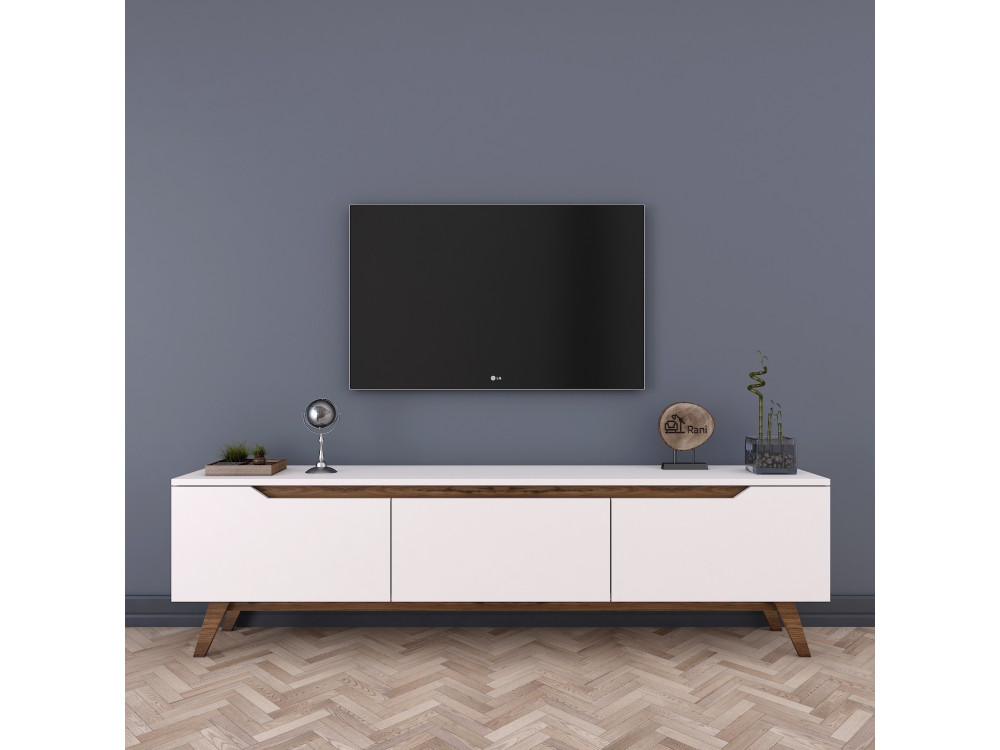 TV-Möbel aus Holz "Digi" - 180 x 35 x 48 cm - Braun