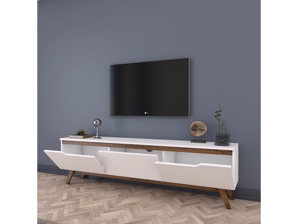 TV-Möbel aus Holz "Digi" - 180 x 35 x 48 cm - Braun