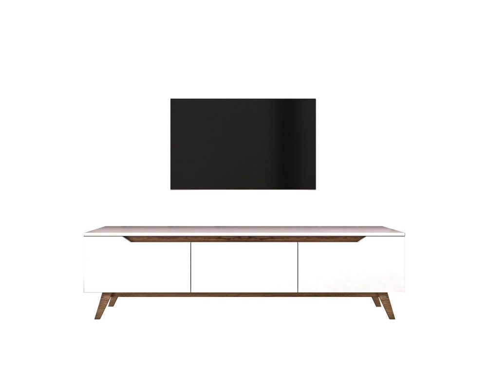 TV-Möbel aus Holz "Digi" - 180 x 35 x 48 cm - Braun