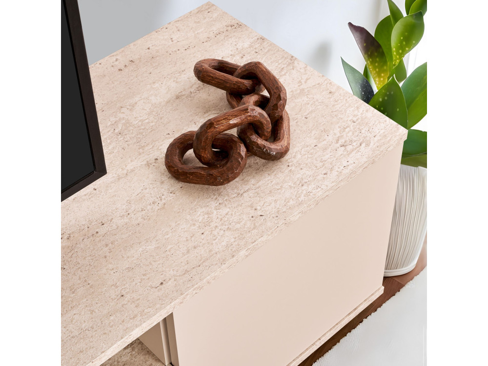 TV-Möbel aus Holz "Veramont" - 180 x 44 x 44 cm - Beige