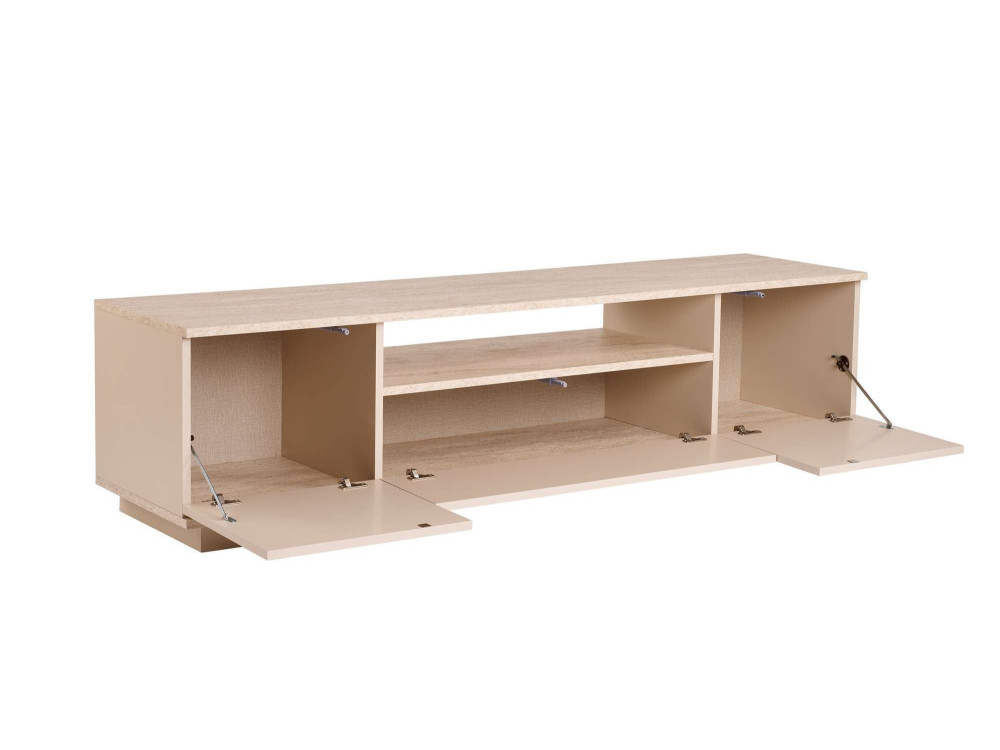 TV-Möbel aus Holz "Veramont" - 180 x 44 x 44 cm - Beige