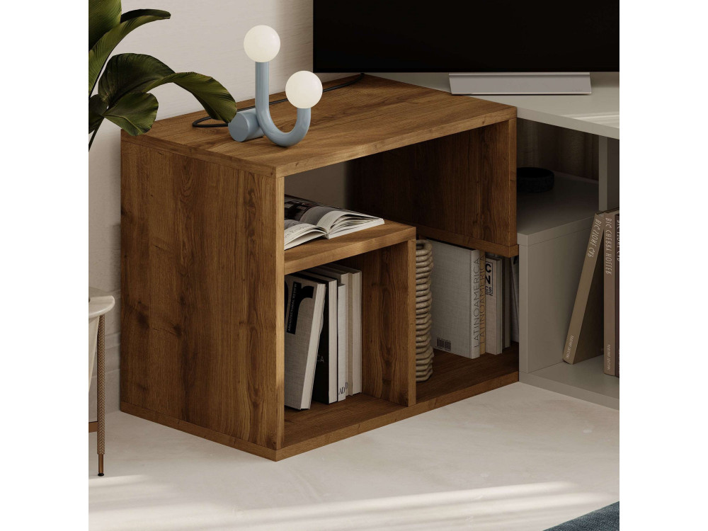 Modulares TV-Möbel aus Holz "Glis" - 145 x 35 x 44 cm - Beige
