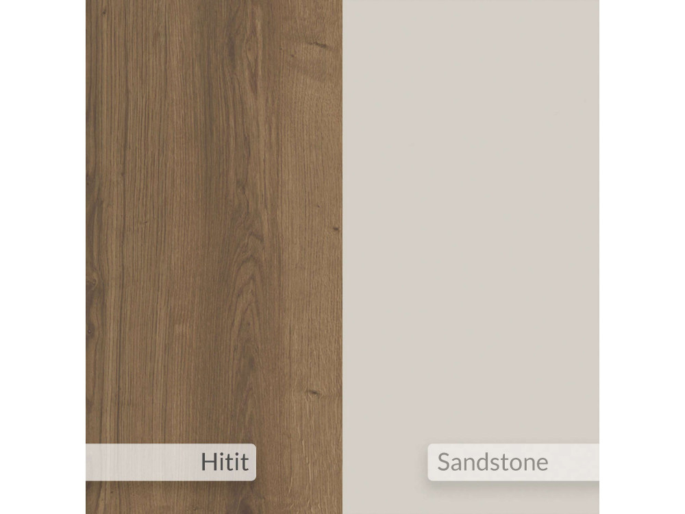 Modulares TV-Möbel aus Holz "Glis" - 145 x 35 x 44 cm - Beige