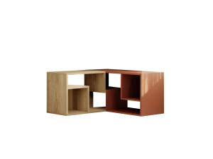 Modulares TV-Möbel aus Holz "Glis" - 145 x 35 x 44 cm - Terracotta